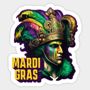 Mardi Gras King Sticker